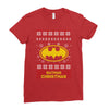 batman christmas Ladies Fitted T-Shirt