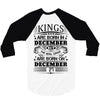 Real Kings Are Born On December 27 3/4 Sleeve Shirt