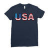 usa Ladies Fitted T-Shirt
