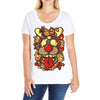 deer and monster Ladies Curvy T-Shirt