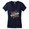 happy mother Women's V-Neck T-Shirt