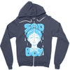 sad boy Zipper Hoodie