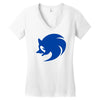 sonic logo Women's V-Neck T-Shirt