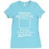 missing air guitar Ladies Fitted T-Shirt