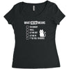 meow meaning Women's Triblend Scoop T-shirt