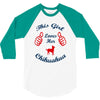 this girl love her chihuahua 3/4 Sleeve Shirt
