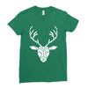 poly deer Ladies Fitted T-Shirt