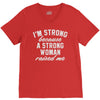 strong woman V-Neck Tee
