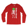 ciderhead cider drinking skeleton and apple Long Sleeve Shirts