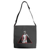 david with rose tattoo Adjustable Strap Totes