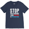 stop pretending your racism is patriotism V-Neck Tee