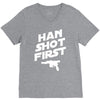 han shot first V-Neck Tee