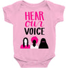 Women's March Hear Our Voice Baby Onesie