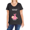 Estimated Delivery September Baby Girl Ladies Curvy T-Shirt