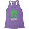 the green frog Racerback Tank