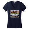 i'm a proud father in law Women's V-Neck T-Shirt