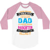 Super Cool Dad Of A Freaking Awesome Daughter 3/4 Sleeve Shirt
