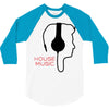 house music 3/4 Sleeve Shirt