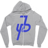 jake paul blue Zipper Hoodie