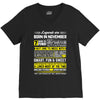 Legends Are Born In November V-Neck Tee