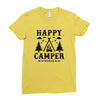 Happy Camper Ladies Fitted T-Shirt
