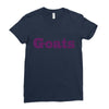 goats Ladies Fitted T-Shirt