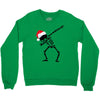 skeleton dabbing christmas Crewneck Sweatshirt