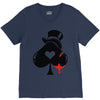 poker hat ace of spades V-Neck Tee