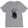 grim kitty V-Neck Tee