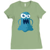 angry monster Ladies Fitted T-Shirt
