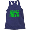 world's okayest irish Racerback Tank