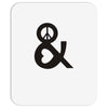 peace and love tshirt party heart tee no war stoner hippie sign ladies Mousepad