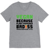 Vegan Because Plant Powered Badass V-Neck Tee