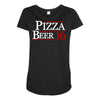 pizza and beer '16 Maternity Scoop Neck T-shirt