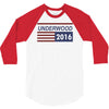 underwood 2016 flag house of cards 3/4 Sleeve Shirt