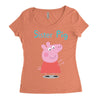 peppa pig sister pig Women's Triblend Scoop T-shirt
