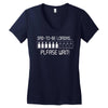 dad to be loading please wait Women's V-Neck T-Shirt