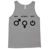 man woman geek symbols Tank Top