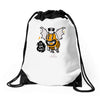 monster i will bee bat Drawstring Bags