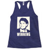 charlie sheen   winning   official Racerback Tank