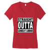 straight outta lonely lodge Women's V-Neck T-Shirt