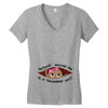 November Peeking Out Baby Girl Women's V-Neck T-Shirt