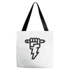 pencil lightning Tote Bags