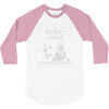 christmas funny dog &amp; snowman 3/4 Sleeve Shirt