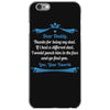 Dear Daddy, Thanks for Being my Dad Baby Boy Letter to Father iPhone 6/6s Case