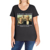 Grant Wood American Gothic Ladies Curvy T-Shirt