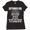 Super September Girl Ladies Fitted T-Shirt