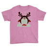 christmas t shirt santa reindeer penguin novelty xmas Youth Tee
