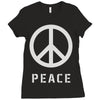 peace sign Ladies Fitted T-Shirt