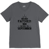 The Best Father Was Born In September V-Neck Tee